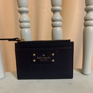 Navy blue card holder